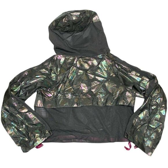 NIKE SPORTSWEAR GIRLS' S HIP PACK-IT PACKABLE JACKET Leopard Animal Print Logo - Picture 8 of 10